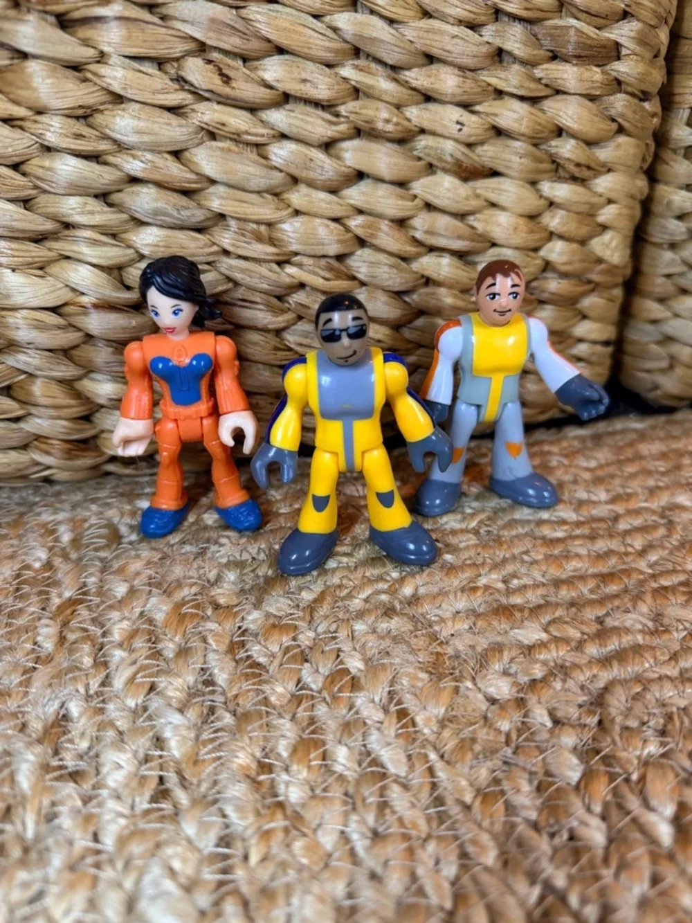 Fisher-Price Imaginext Small Action Figure Trio - Orange, Yellow & Gray